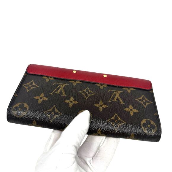 Louis Vuitton LV Monogram Red Pallas Long Wallet - Picture 7 of 14